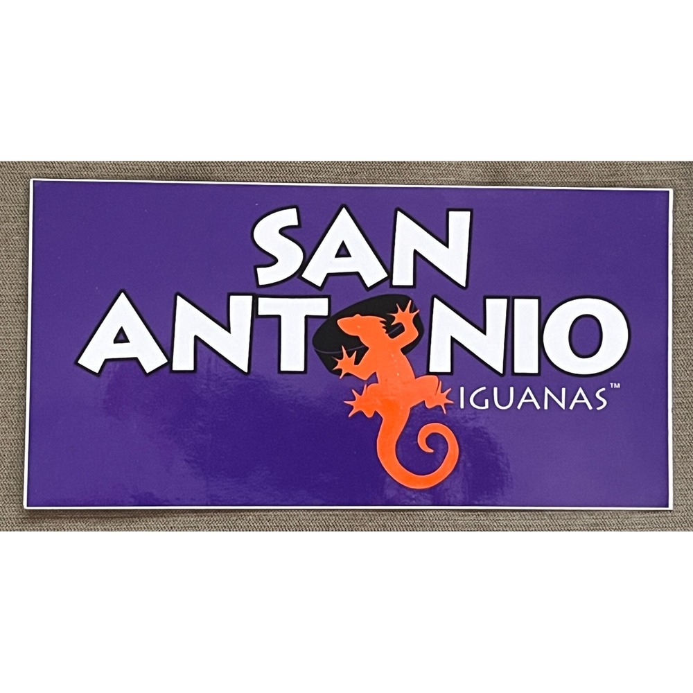 Vintage 1990s San Antonio Iguanas Minor League Hockey Bumper Sticker